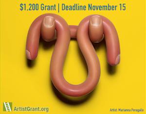$1200 Grant for Visual Artists