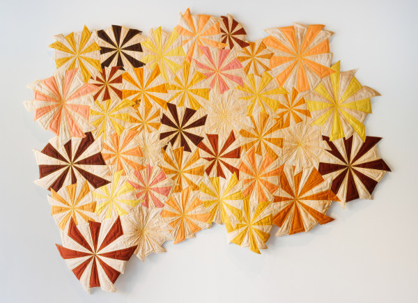 Pieced Landscape 7 (Annatto 4) by Regina Durante Jestrow