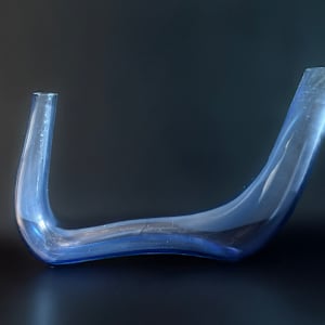 Tubular glass ikebana vase