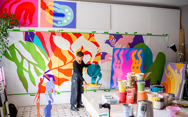 Rose Jaffe in her studio