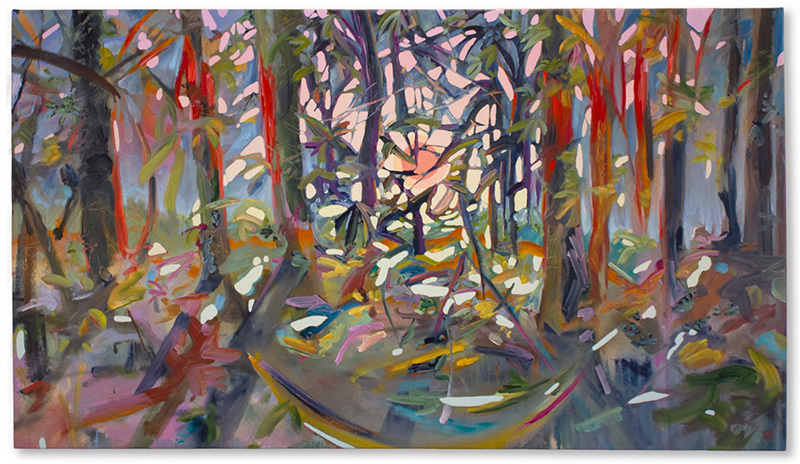 A painting with an earthy palette