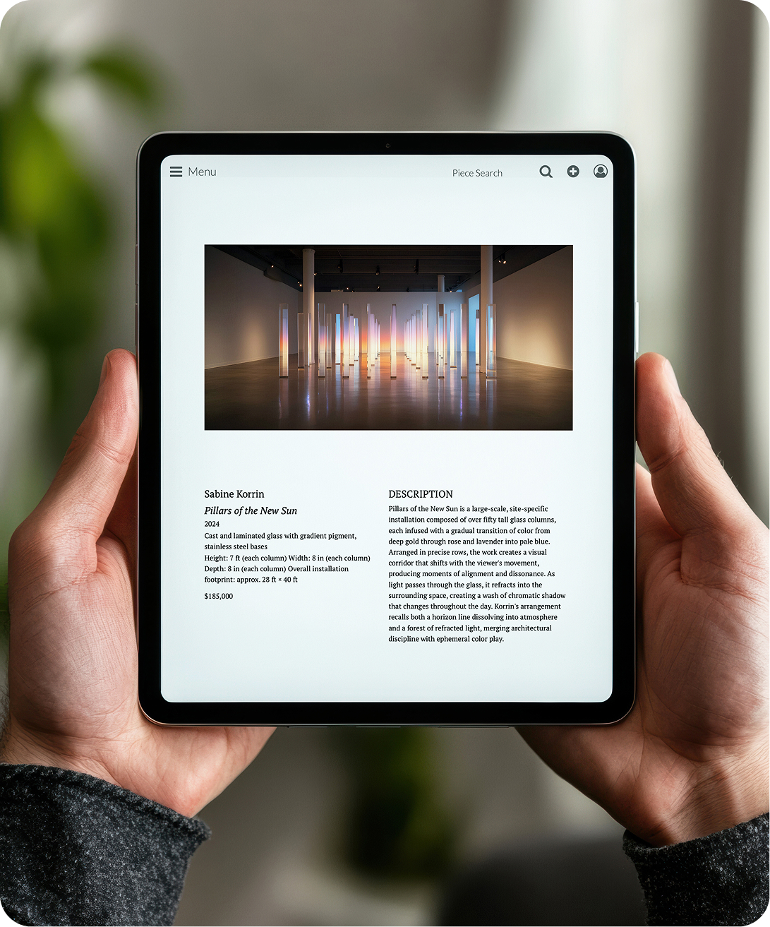 Artwork Archive on iPad