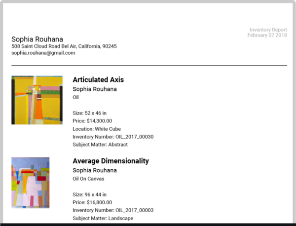 Thrive with Artwork Archive: Ten Reports to Level Up Your Art Business